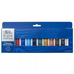 Winsor & Newton Cotman Tüp Sulu Boya Seti 12 Renk x 8 ml. - Thumbnail