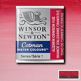 Winsor & Newton Cotman Yarım Tablet Sulu Boya 003 Alizarin Crimson Hue - Winsor & Newton