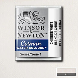 Winsor & Newton Cotman Yarım Tablet Sulu Boya 150 Chinese White - 1
