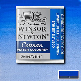 Winsor & Newton Cotman Yarım Tablet Sulu Boya 179 Cobalt Blue Hue - 1