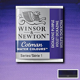 Winsor & Newton Cotman Yarım Tablet Sulu Boya 231 Dioxazine Purple - Winsor & Newton