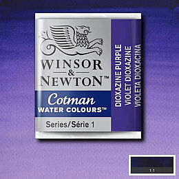 Winsor & Newton Cotman Yarım Tablet Sulu Boya 231 Dioxazine Purple - 1