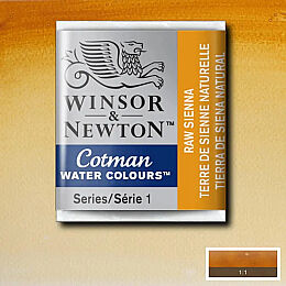 Winsor & Newton Cotman Yarım Tablet Sulu Boya 552 Raw Sienna - 1