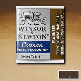Winsor & Newton Cotman Yarım Tablet Sulu Boya 554 Raw Umber - 1
