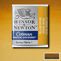 Winsor & Newton Cotman Yarım Tablet Sulu Boya 744 Yellow Ochre - 1