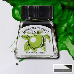 Winsor & Newton Drawing Ink Çizim Mürekkebi 14 ml. 011 Apple Green