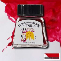 Winsor & Newton Drawing Ink Çizim Mürekkebi 14 ml. 127 Carmine