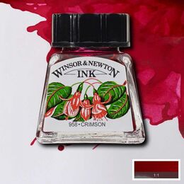 Winsor & Newton Drawing Ink Çizim Mürekkebi 14 ml. 203 Crimson