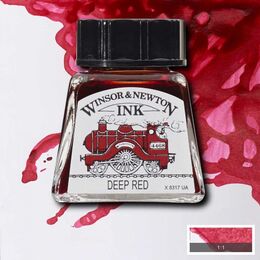 Winsor & Newton Drawing Ink Çizim Mürekkebi 14 ml. 227 Deep Red