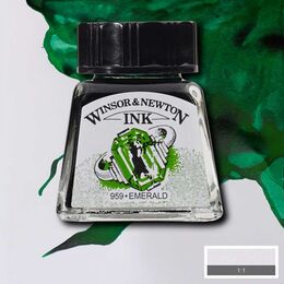 Winsor & Newton Drawing Ink Çizim Mürekkebi 14 ml. 235 Emerald