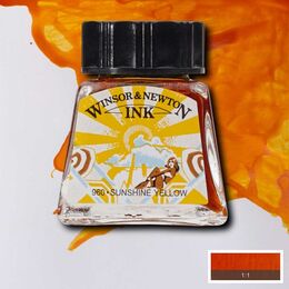 Winsor & Newton Drawing Ink Çizim Mürekkebi 14 ml. 633 Sunshine Yellow