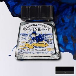 Winsor & Newton Drawing Ink Çizim Mürekkebi 14 ml. 660 Ultramarine