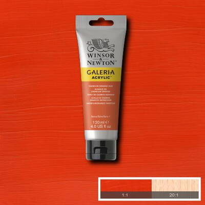 Winsor & Newton Galeria Akrilik Boya 120 ml. 090 Cadmium Orange Hue