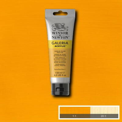 Winsor & Newton Galeria Akrilik Boya 120 ml. 115 Cadmium Yellow Deep Hue