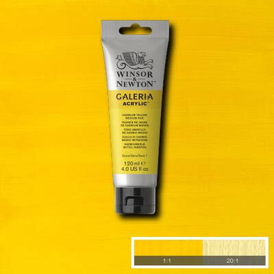 Winsor & Newton Galeria Akrilik Boya 120 ml. 120 Cadmium Yellow Medium Hue