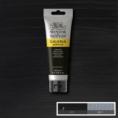 Winsor & Newton Galeria Akrilik Boya 120 ml. 337 Lamp Black