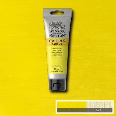 Winsor & Newton Galeria Akrilik Boya 120 ml. 346 Lemon Yellow - 2
