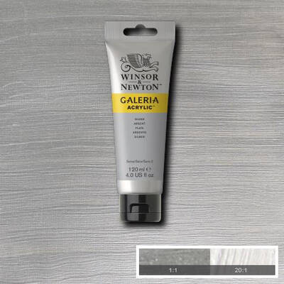 Winsor & Newton Galeria Akrilik Boya 120 ml. 617 Metallic Silver