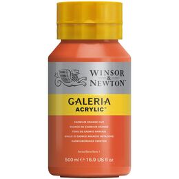 Winsor & Newton Galeria Akrilik Boya 500 ml. 090 Cadmium Orange Hue