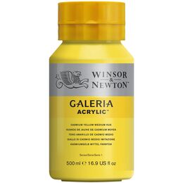 Winsor & Newton Galeria Akrilik Boya 500 ml. 120 Cadmium Yellow Medium Hue