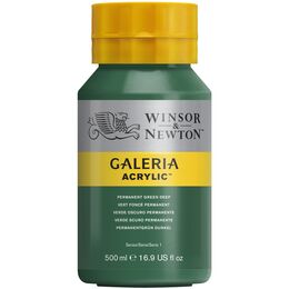 Winsor & Newton Galeria Akrilik Boya 500 ml. 482 Permanent Green Deep