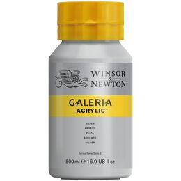 Winsor & Newton Galeria Akrilik Boya 500 ml. 617 Metallic Silver