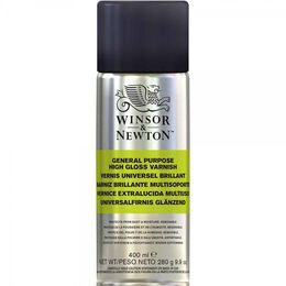 Winsor & Newton General Purpose High Gloss Varnish Çok Amaçlı Parlak Sprey Vernik 400 ml.