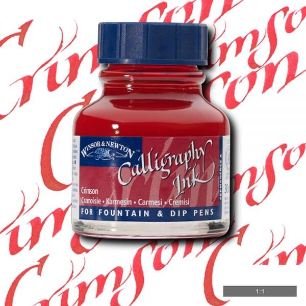 Winsor & Newton Kaligrafi Mürekkebi 30 Ml. 203 Crımson