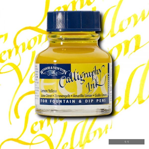 Winsor & Newton Kaligrafi Mürekkebi 30 Ml. 345 Lemon Yellow