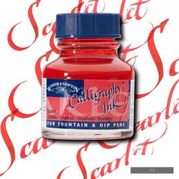 Winsor & Newton Kaligrafi Mürekkebi 30 ml. 601 SCARLET