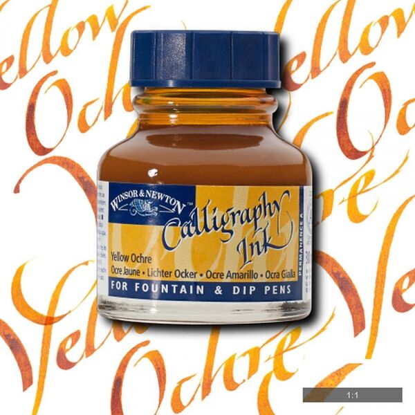 Winsor & Newton Kaligrafi Mürekkebi 30 Ml. 744 Yellow Ochre