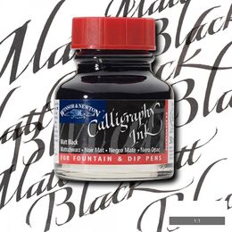 Winsor & Newton Kaligrafi Mürekkebi 30 ml. MATT BLACK