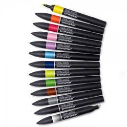 Winsor & Newton ProMarker Kalem Seti 12+1 Renk SET 1 - Thumbnail