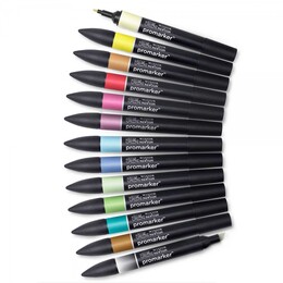 Winsor & Newton ProMarker Kalem Seti 12+1 Renk SET 2 - 3