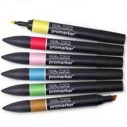 Winsor & Newton ProMarker Kalem Seti 6 Renk ARA TONLAR - Thumbnail