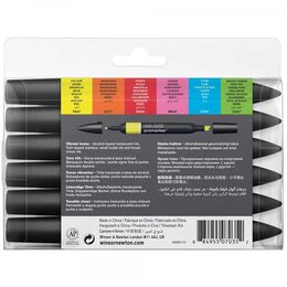 Winsor & Newton ProMarker Kalem Seti 6 Renk GÜÇLÜ TONLAR - 2