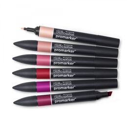 Winsor & Newton ProMarker Kalem Seti 6 Renk KIRMIZI TONLAR - 3