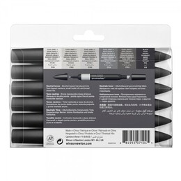 Winsor & Newton ProMarker Kalem Seti 6 Renk NÖTÜR TONLAR - 2