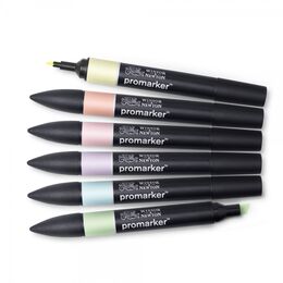 Winsor & Newton ProMarker Kalem Seti 6 Renk PASTEL TONLAR - 3
