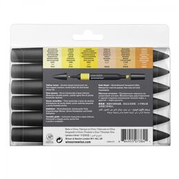 Winsor & Newton ProMarker Kalem Seti 6 Renk SARI TONLARI - 2