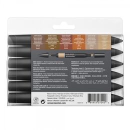 Winsor & Newton ProMarker Kalem Seti 6 Renk TEN RENKLERİ 2 - 2