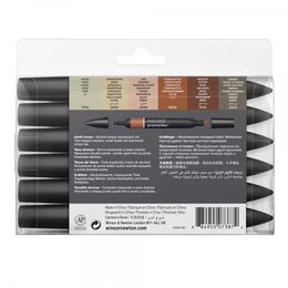 Winsor & Newton ProMarker Kalem Seti 6 Renk TOPRAK TONLARI - 2