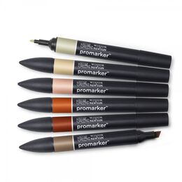 Winsor & Newton ProMarker Kalem Seti 6 Renk TOPRAK TONLARI - 3