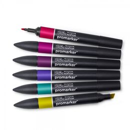 Winsor & Newton ProMarker Kalem Seti 6 Renk ZENGİN TONLAR - 3