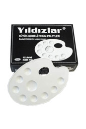 Yıldızlar Godeli Resim Paleti Büyük Oval (138) - Yıldızlar