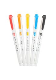 Zebra Mildliner Çift Uçlu İşaretleme Kalemi Seti 5'li Soft Renkler - 2