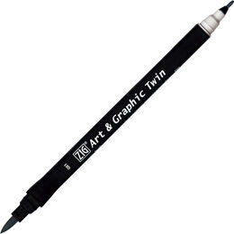 Zig Art & Graphic Twin Marker Çizim Kalemi 81 Silver Grey