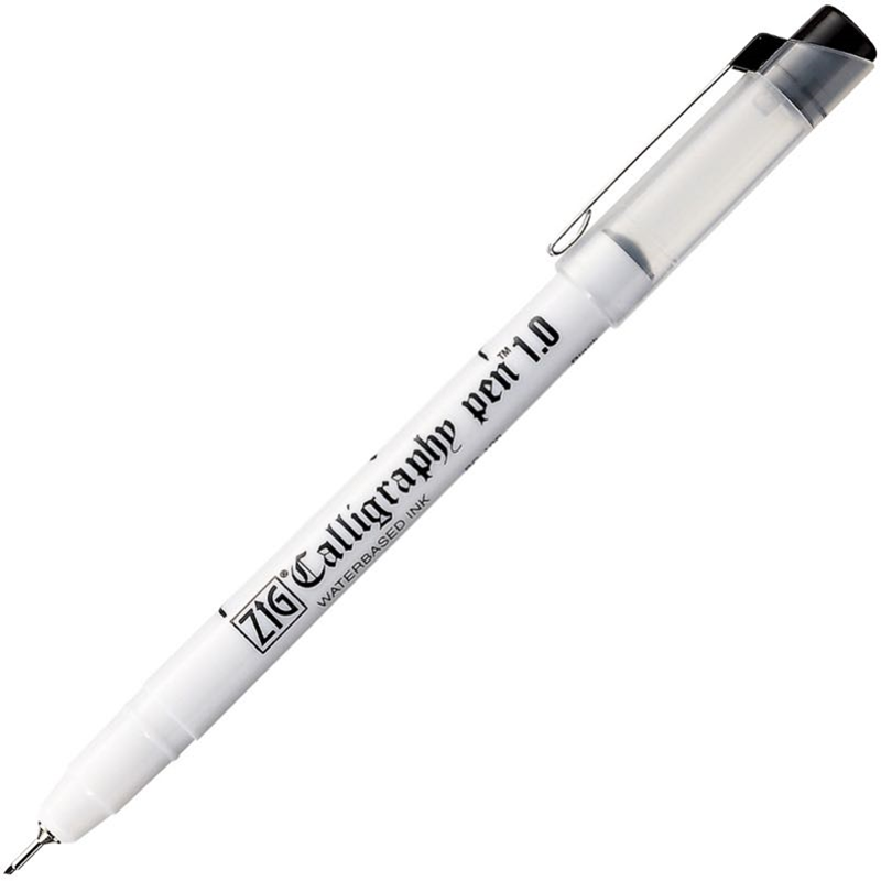 Zig Calligraphy Pen Arabic Yan Kesik Kaligrafi Kalemi 1.0 Mm. Siyah