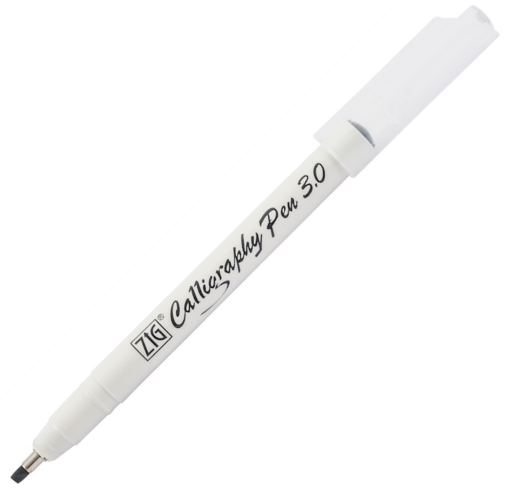 Zig Calligraphy Pen Kaligrafi Kalemi 3.0 Mm. Siyah
