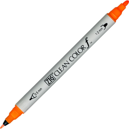 Zig Clean Color f Çift Uçlu Kalem 002 Fluorescent Orange